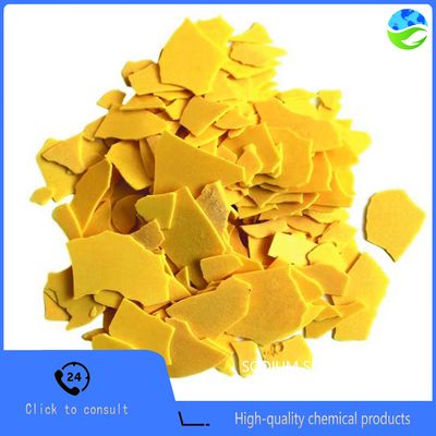 Industrial Grade Sodium Sulfide Na₂S with 60% Purity in Yellow Flakes for Highly Soluble Applications